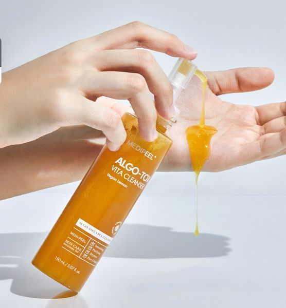 Освежающий гель для очищения кожи с эффектом детокса MEDIPEEL Algo-Tox Vita Cleanser Vegan Lemon 150 ml 2161909433 фото