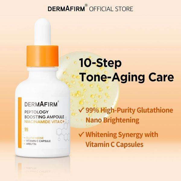 Осветляющая сыворотка бустер DermAfirm Peptology Boosting Niacinamide Vita C+ 30 ml 2726186137 фото