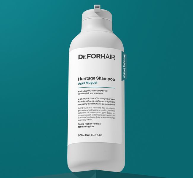 Антивіковий шампунь Dr.FORHAIR Heritage Shampoo April Muguet 500 мл для ослабленої шкіри голови та тонкого волосся 2825869571 фото