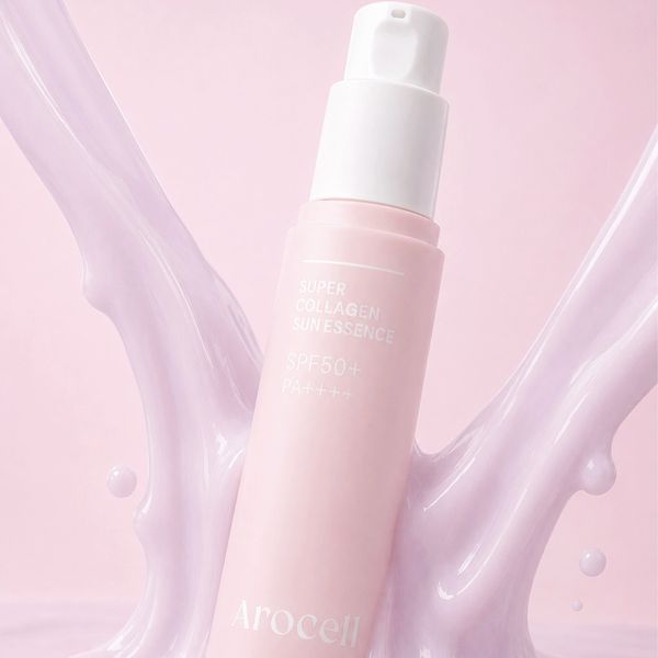 Солнцезащитная эссенция для лица Arocell Super Collagen Sun Essence SPF50+ PA++++ 30 мл с коллагеном 3170768444 фото