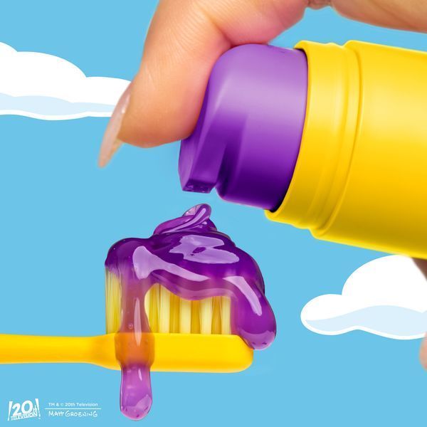 Зубна паста з фруктовим ароматом Hismile The Simpsons Purple Squishee Toothpaste 60g 2849184406 фото