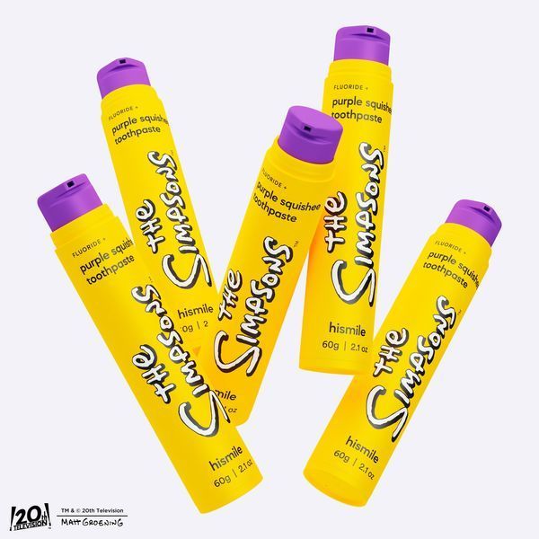 Зубна паста з фруктовим ароматом Hismile The Simpsons Purple Squishee Toothpaste 60g 2849184406 фото