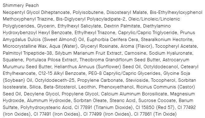 Бальзам для губ блискучий персик Transparent Lab Tinted Gloss Shimmery Peach SPF50 2686783189 фото