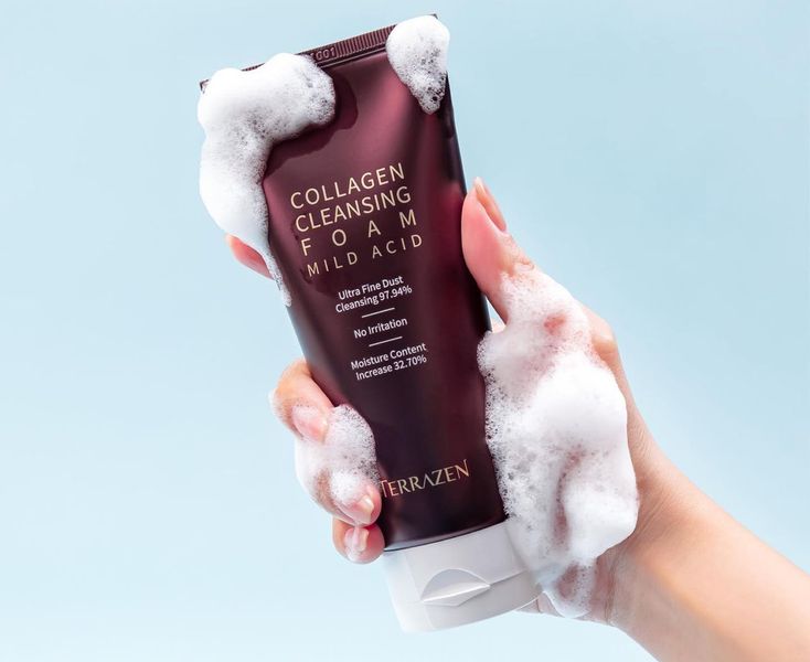 Очищающая пенка с коллагеном и увлажняющим комплексом - Terrazen Collagen Cleansing Foam Mild Acid 000547 фото