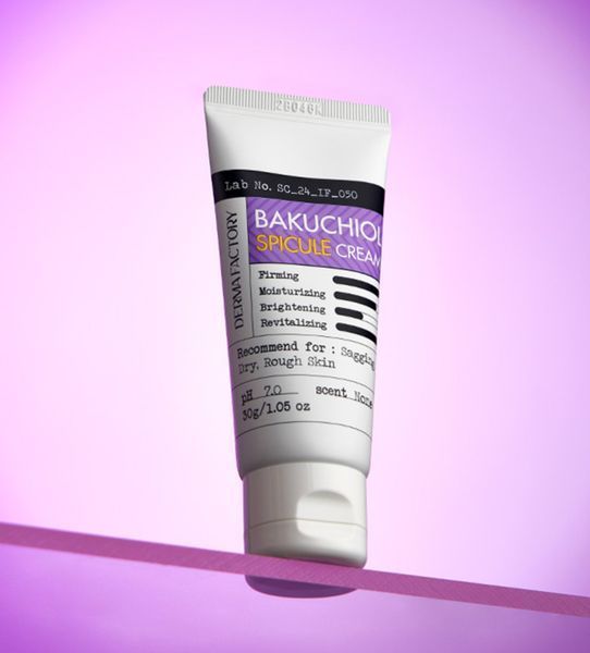 Омолоджуючий крем Derma Factory Bakuchiol Spicule Cream 30 ml з бакучіолом 1% та спікулами 2201301084 фото