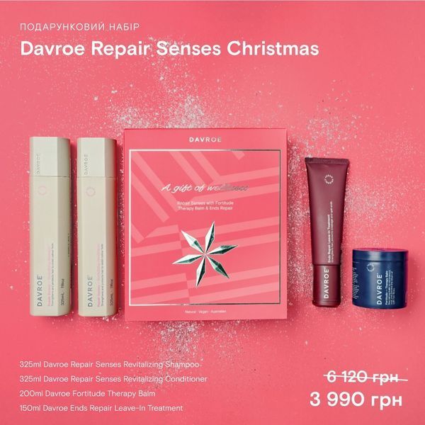 Подарунковий набір для відновлення волосся DAVROE Repair Senses Christmas 2470069233 фото