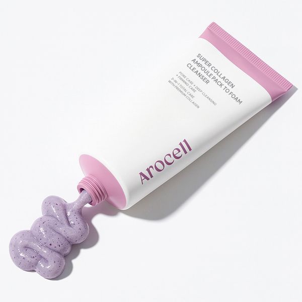 Очищающая маска-пенка для лица с коллагеном Arocell Super Collagen Ampoule Pack To Foam 120 мл 3170817991 фото
