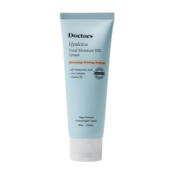 Увлажняющий крем з 10 формами гиалуроновой кислоты и центеллой Doctors Hyalcica Total Moisture 10 D Cream 000390 фото