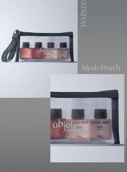 Набір доглядових засобів за тілом та волоссям Objet by Kundal Travet Set Santal Rose 30ml 3072731969 фото