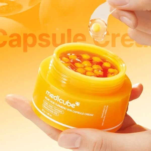 Освітлювальний капсульний крем Medicube Kojic Acid Turmeric Vita Capsule Cream 53 г з койєвою кислотою та куркумою 3096704239 фото