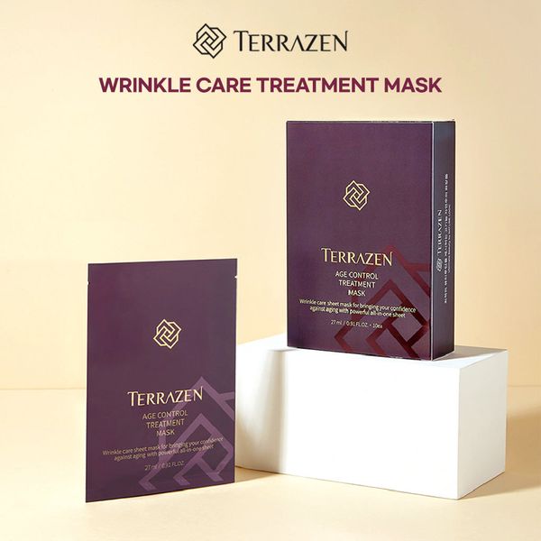 Омолаживающая питательная тканевая маска против морщин - Terrazen Age Control Treatment Mask (1 шт) 000976 фото