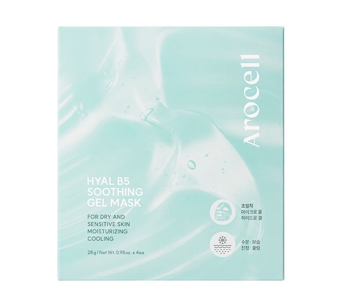Набор гелевых масок для лица Arocell Hyal B5 Soothing Gel Mask 28 г &times; 4 шт. с гиалуроновой кислотой и витамином B5 3170955046 фото
