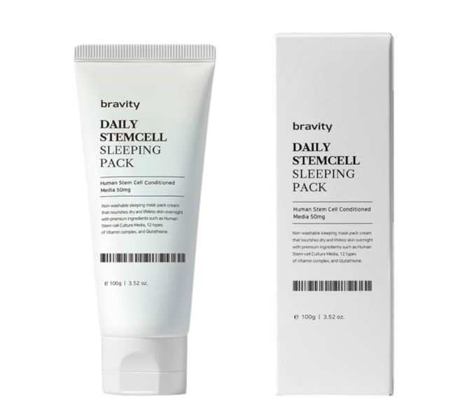 Увлажняющая ревитализирующая ночная гель-маска Bravity Daily StemCell Sleeping Pack 100g 2600826306 фото