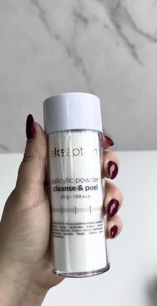Салициловая энзимная пудра для умывания Ekseption Salicylic Powder Cleanse & Peel 45 г 2218501524 фото