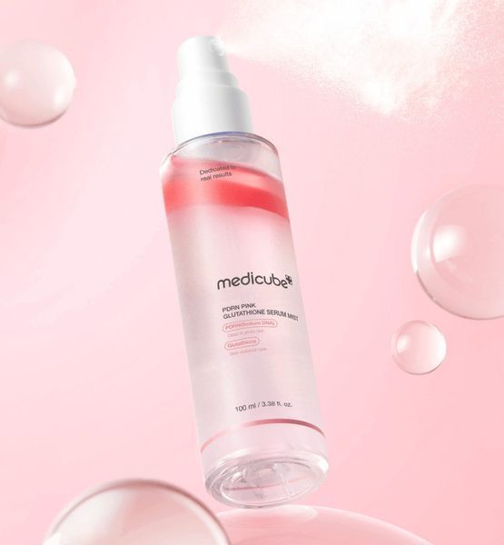 Сыворотка-мист для сияния кожи Medicube PDRN Pink Glutathione Serum Mist 100 мл с полинуклеотидами и глутатионом 3096716980 фото
