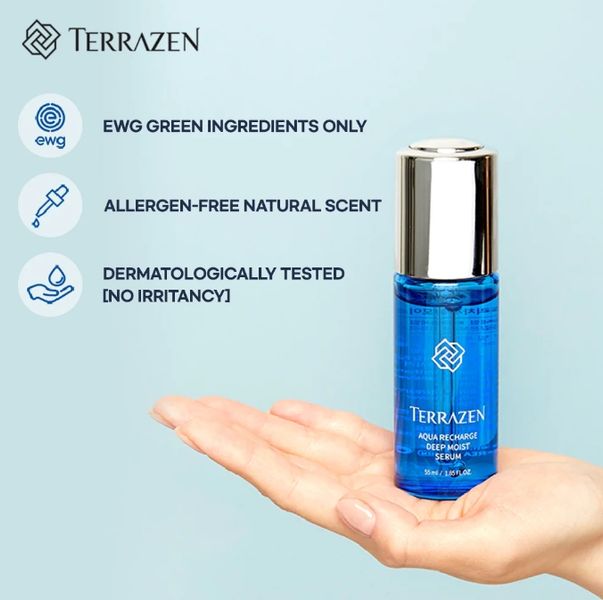 Terrazen Aqua Recharge Deep Moist Serum - Глибоко зволожуюча сироватка з керамідами та гіалуроновим комплексом 000015 фото