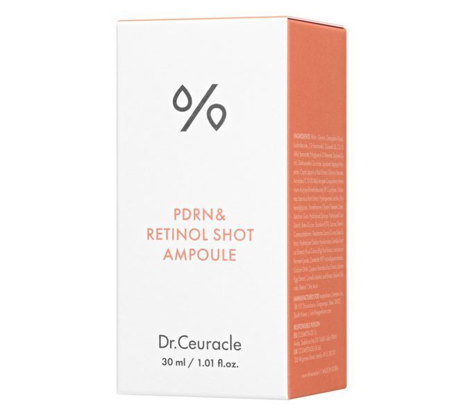 Антивозрастная сыворотка Dr.Ceuracle PDRN & Retinol Shot Ampoule 30 мл с полинуклеотидами, ретинолом и спикулами 2911797491 фото