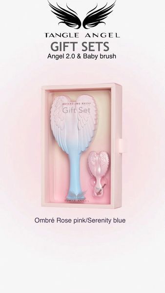 Подарочный набор Tangle Angel 2.0 & Keyring Detangling Gift Set Pink/Blue + Pink 2196146250 фото