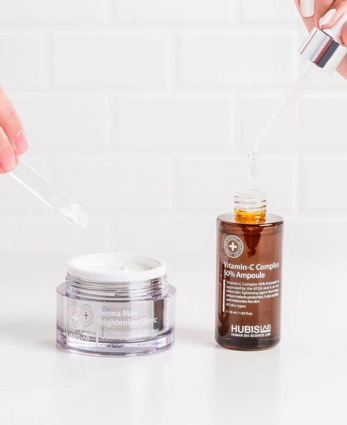 Осветляющая сыворотка-концентрат для лица HUBISLAB Vitamin-C Complex 50% Ampoule 50 ml 2493536545 фото