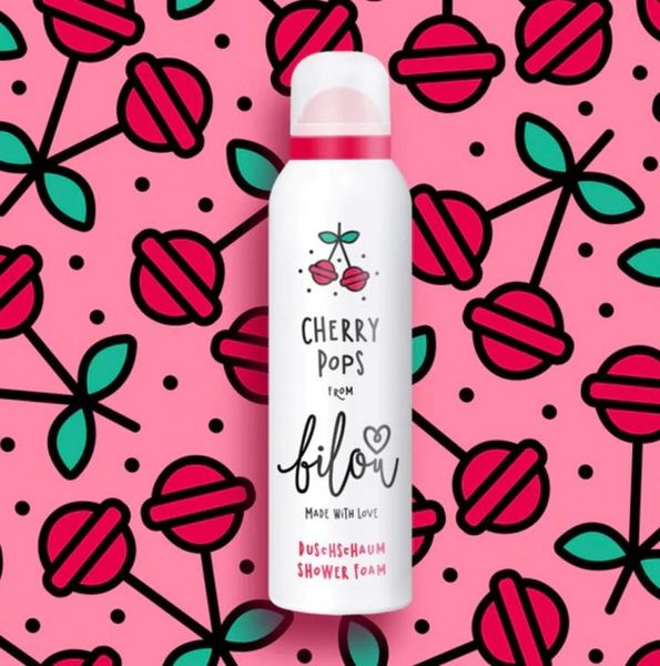 Bilou Cherry Pops Shower Foam - Пенка для душа с ароматом вишни 200 мл 008B фото