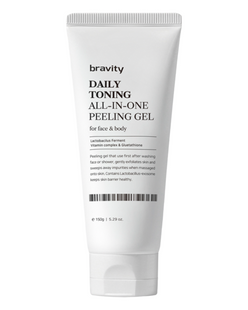 Делікатний пілінг-гомаж для всіх типів шкіри BRAVITY Daily Toning All-in-One Peeling Gel, 150 ml 001115 фото