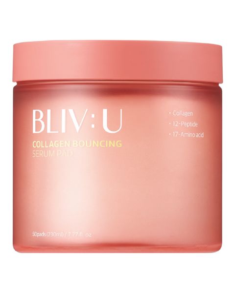 Педи з колагеном BLIV:U Collagen Bouncing Serum Pad 50 pads 003212 фото