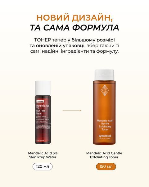 BY WISHTREND Mandelic Acid 5% Skin Prep Water - Миндальный пилинг, 120 мл 1727495832 фото