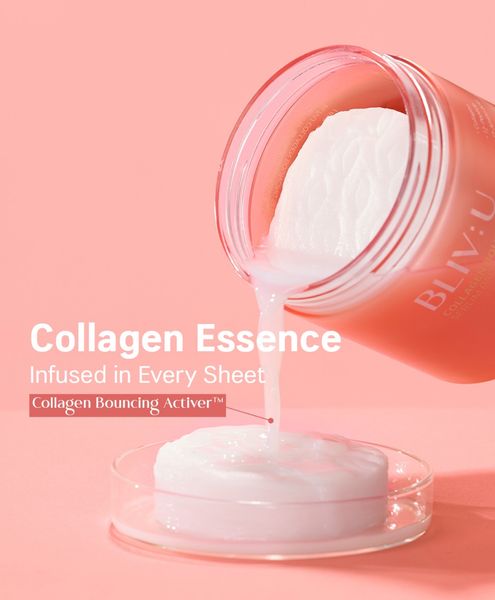 Педи з колагеном BLIV:U Collagen Bouncing Serum Pad 50 pads 003212 фото