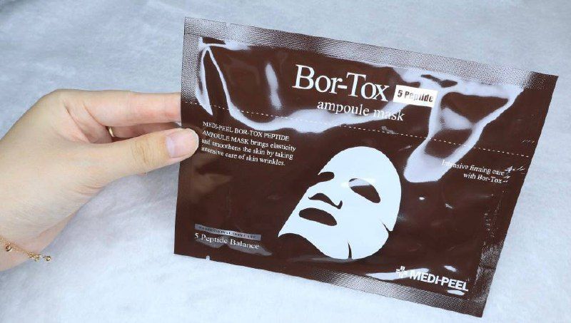 MEDI-PEEL Peptide Tox Bor Ampoule Mask - Антивікова тканинна маска з пептидами, 1 шт 000392 фото