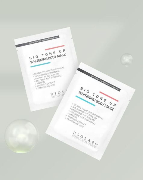 Освітлююча маска для тіла від пігментації Usolab Bio Tone Up Whitening Body Mask 100 мл 001640 фото