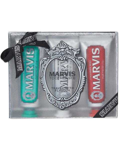 Набір зубних паст Marvis Travel With Flavour (3x25ml) класична, відбілююча, кориця 411049 фото