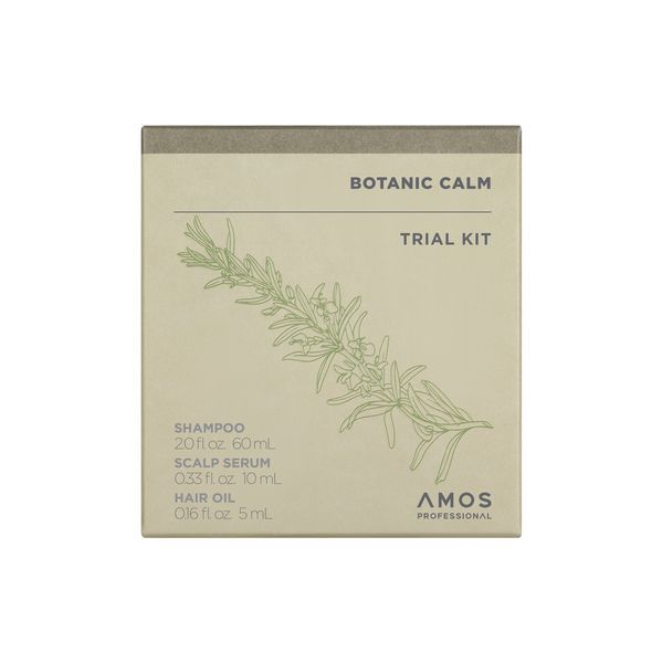 Набір мініатюр для чутливої шкіри голови AMOS Professional Botanic Calm Trial Kit 3100063916 фото