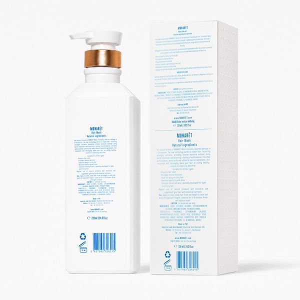 Відновлювальна маска для волосся MONARET Natural Hair Repair Mask 720 мл 3233190479 фото