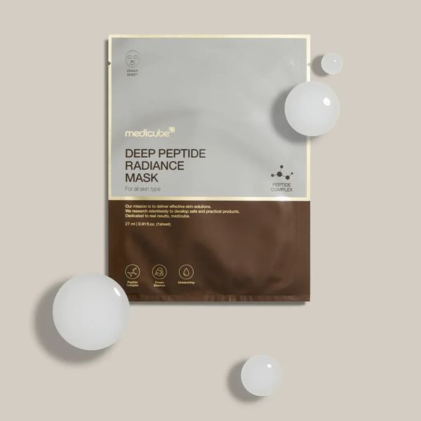 Регенерирующая кремовая маска с пептидами Medicube Deep Peptide Radiance Mask 27 мл 2675576275 фото