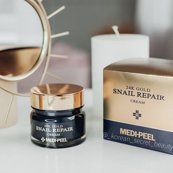 Крем с коллоидным золотом и муцином улитки Medi-Peel 24K Gold Snail Repair cream 1183091238 фото