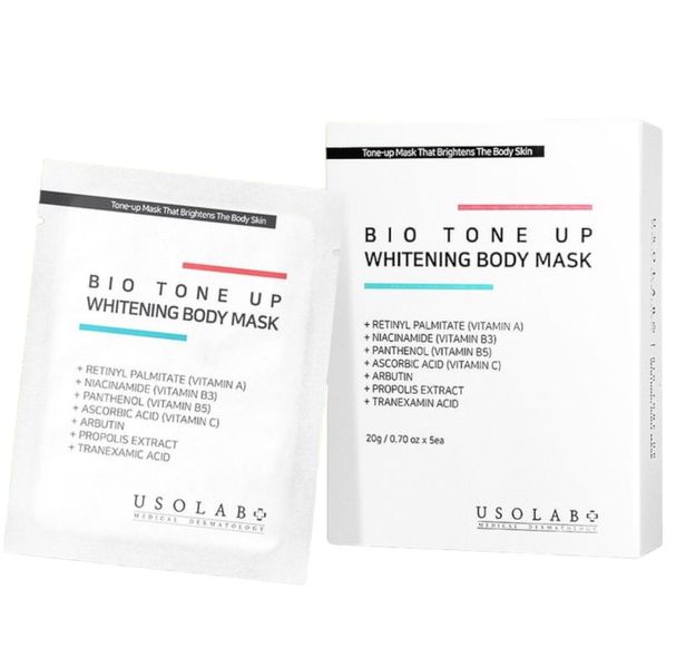 Осветляющая маска для тела от пигментации Usolab Bio Tone Up Whitening Body Mask 100 мл 001640 фото