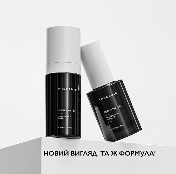 Антивозрастная сыворотка с пептидами чистой меди 3% - Theramid Copper Peptide 30 ml 000416 фото