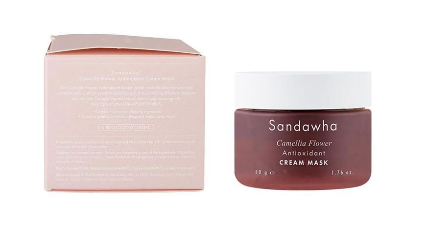 Антиоксидантная крем-маска Sandawha Camellia Flower Antioxidant Cream Mask 65 г с экстрактом камелии 2734216352 фото