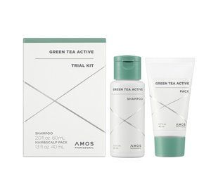 Набір мініатюр засобів проти випадіння волосся AMOS Professional Green Tea Active Trial Kit 3100107503 фото