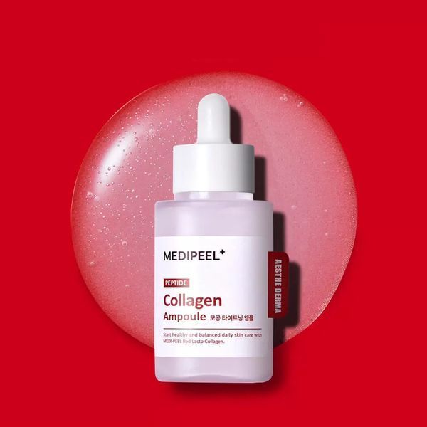 Ампульна сироватка для підвищення еластичності MEDIPEEL Red Lacto Peptide Collagen Tightening Ampoule 50 мл 2766514154 фото