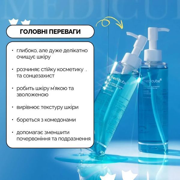 Гідрофільна олія Medicube Zero Pore Blackhead Deep Cleansing Oil 205 мл для глибокого очищення пор 2612970822 фото