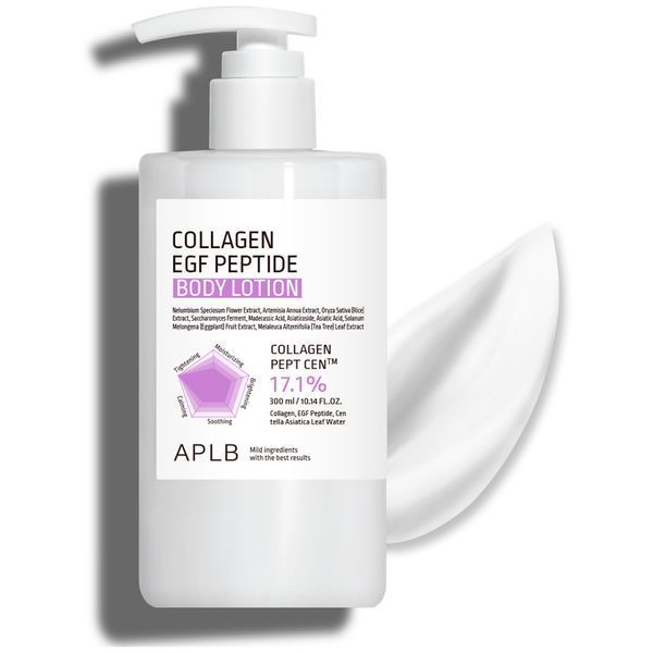 Лосьон для упругости кожи тела APLB Collagen EGF Peptide Body Lotion 300 мл с коллагеном, EGF и пептидами 3171487684 фото
