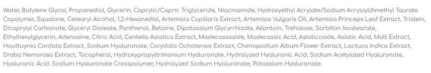 Протизапальний та заспокійливий крем BAD SKIN Artemisia Relief Moisture Cream 100 мл 2870186773 фото