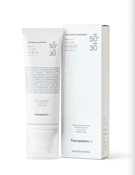 Легкий сонцезахисний крем 100 мл Transparent-Lab Lightweight Sunscreen SPF 50+  000446 фото