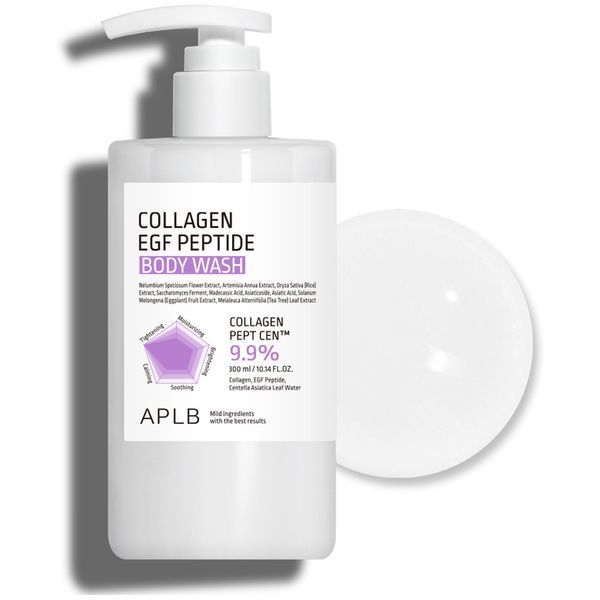 Гель для душу APLB Collagen EGF Peptide Body Wash 300 мл для пружності та відновлення шкіри з колагеном, EGF та пептидами 3171516193 фото