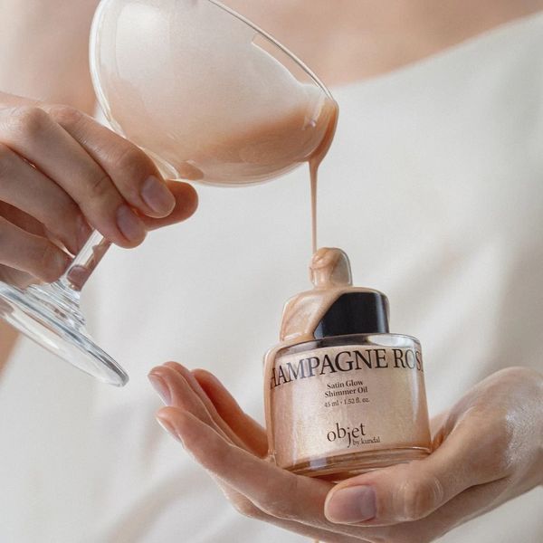 Парфюмированный шимер для тела Objet by Kundal Satin Glow Shimmer Oil Champagne Rose 45 ml 3074831820 фото