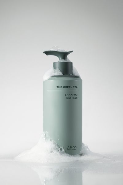 Тестер освіжачого шампуню для тонкого волосся AMOS Professional The Green Tea Shampoo Refresh 7 ml 2913164039 фото