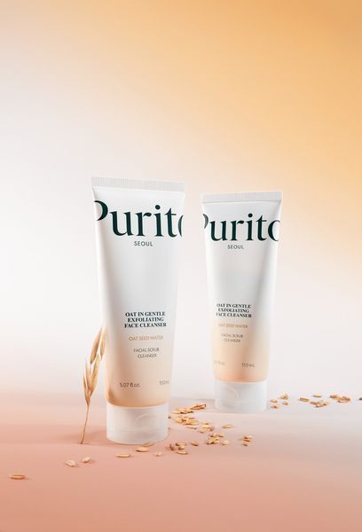 Маска-пінка для вмивання з часточками вівса Purito Seoul Oat In Gentle Exfoliating Face Cleanser 150 ml 2784909642 фото