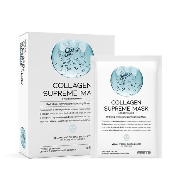 OOTD Collagen Supreme Mask - Інтенсивно зволожуюча тканинна маска з колагеном 000098 фото