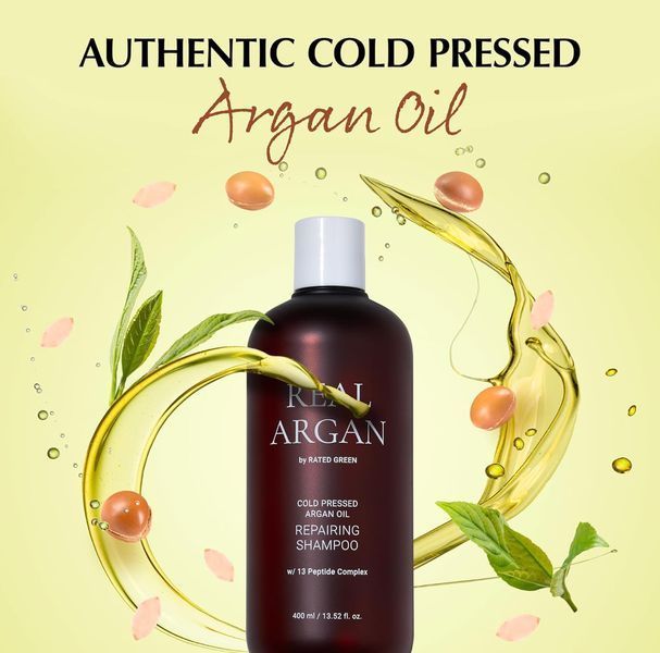 Відновлюючий шампунь RATED GREEN Real Argan Repairing Shampoo 400 мл з аргановою олією 2436549304 фото
